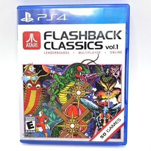 Atari Flashback Classics Vol 1 Sony PS4 Video Game Disc Case Manual Tested Works